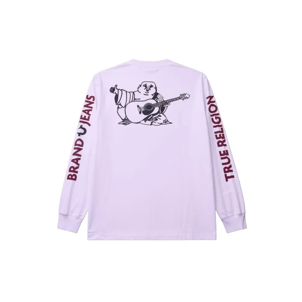 True Religion Buddha Logo Long Sleeve T-Shirt White Men’s Medium NWT